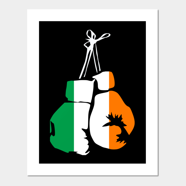 Irish Boxing Gloves for Irland Boxing Fans Boxing Posters and Art